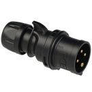 PCE 014-6x 16A 4p 6h black SHARK plug
