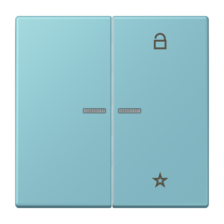 Jung FMLC1701213 eNet button universal 1-way 2-way, Duroplast, LS series, medium cerulean ( LC32032 )