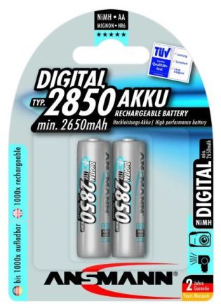 Hückmann 125866 Mignon AA 1.2V 2850mAh (PK=2pcs.) battery