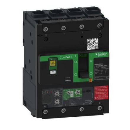 Schneider Electric C12B44V160L with residual current protection ComPacT NSXm with molded case circuit breaker