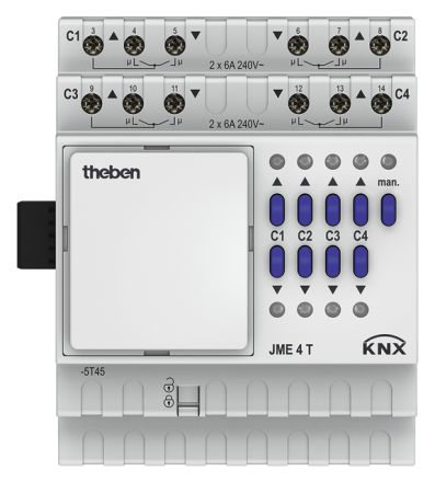 THEBEN JME 4 T KNX blind actuator MIX | 4-way, extension module