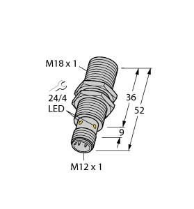 Turck 40152 BI5-M18-Y1X-H1141 Inductive sensor