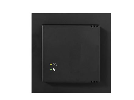 MÜLLER GS 47.11 knx ts KNX air quality controller | CO2/rH traffic light | jet black | 55x55 mm