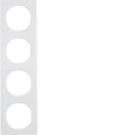 Berker 10142289 frame polar white, glossy Berker R.3