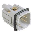 Ilme CKM04 pin insert size 21.21 4P+PE silver screw.