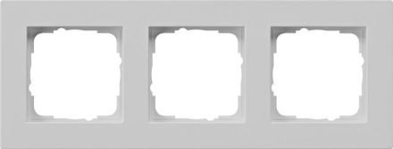 Gira 0213375 3f flat E2 grey cover frame