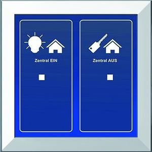 Issendorff 30223 LCN-GTS2W white with 2 buttons glass keypad
