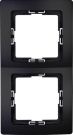 Kopp 402550011 PARIS 5x 2-way matt black cover frame
