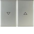 Berker 14357104 Rocker switch with imprint symbol arrow stainless steel Berker K.5