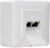 Kopp 980900023 AP/UP Cat 6a double white socket