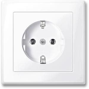 MERTEN MEG2301-1425 SCHUKO socket active white glossy