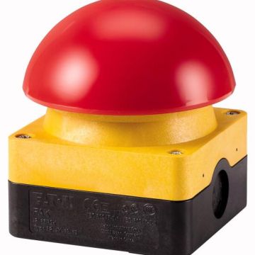 Eaton FAK-R/V/KC02/IY foot-operated palm switch, 2 break contacts, emergency stop, surface-mounted, 256790