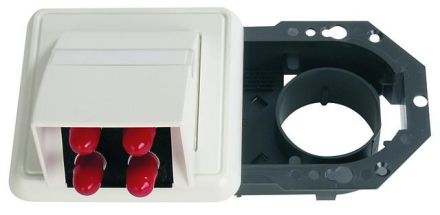 Telegärtner H02051C0050 complete with 4xST Ker./Metall alpine white fiber optic connection box OAD