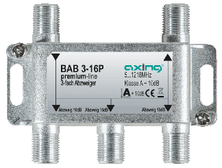 Axing BAB3-16P 3-way branch, 16dB, 5-1218