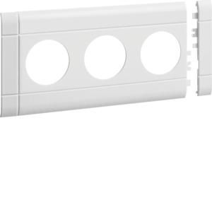 TEHALIT GB100309010 Modular panel 3-way socket BRH 100mm pure white
