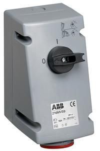 ABB Stotz-Kontakt 216MVS9, Switchable wall socket, 16 A lockable and closed lockable, 2CMA167647R1000