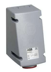 ABB Stotz-Kontakt 232RL6, surface-mounted wall socket, 32 A, IP44 6h, 2P+E, 200-250 V, 50+60Hz, blue, 2CMA168411R1000