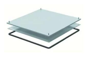 OBO Bettermann BEK/F250-2/3 for UZD250 floor covering insert cassette, 7400740