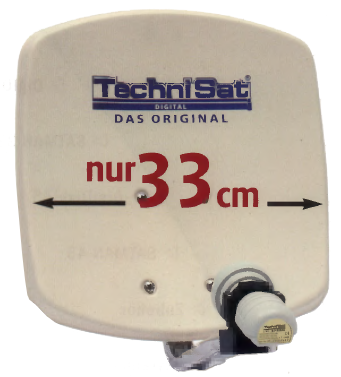 TechniSat DigiDish 33 beige + Universal Twin LNB