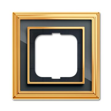 Busch-Jaeger 1721-835 cover frame, 1-way frame polished brass anthracite