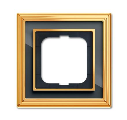 Busch-Jaeger 1721-835 cover frame, 1-way frame polished brass anthracite