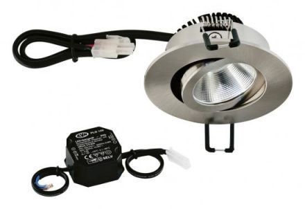 EVN PC20N91340 PR black EDS 4000K 8.4W 1060lm NG LED recessed ceiling spotlight