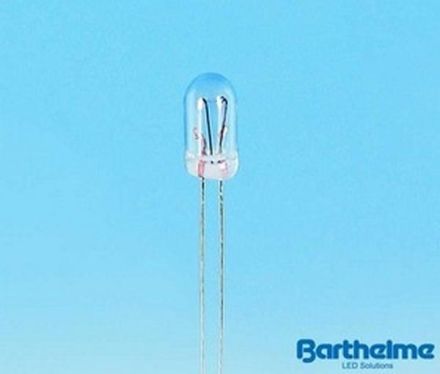 Barthelme 2110124R T1 3.2x6.5mm WT 25mm 12V 40mA red subminiature lamp