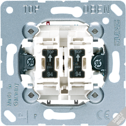 Jung 505KO5VEUM230 hotel switch, indoor unit, 2-way, AC 230 V ~
