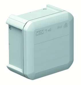 OBO Bettermann T40 90x90x52 light grey cable junction box, 2007223
