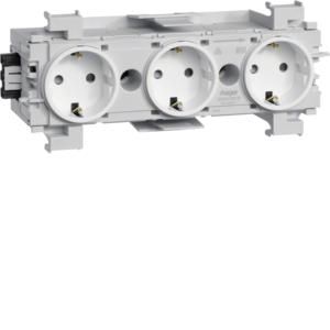 TEHALIT GS30019016 3-way traffic white socket