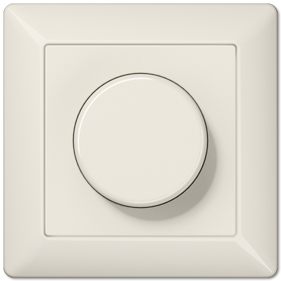 Jung AS5544.03V rotary dimmer LED with rotary off switch, with frame, AS series, white