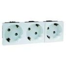 Hochköpper 00512711 D 6213.21 EMS SI WI 3-way anthracite socket SCHUKO