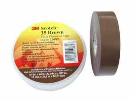 3M 7000031673 Scotch35-19x20br NR.35 19mmx20m brown tape