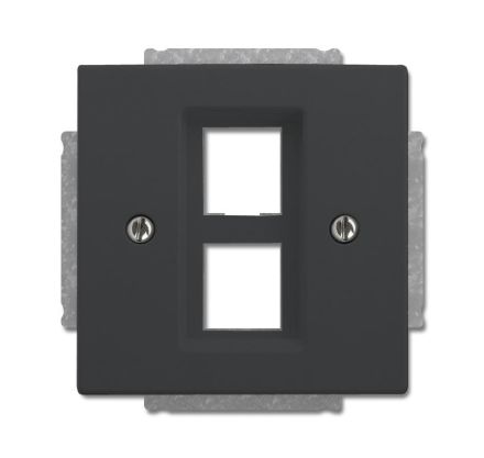Busch-Jaeger 2561-02-81 central plate, with support ring anthracite