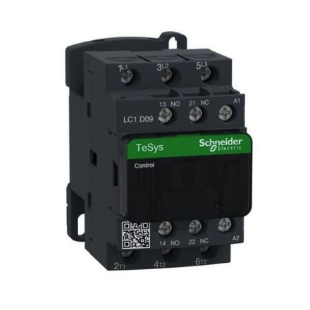 Schneider Electric LC1D09B7 3-pole 9A 24V 50/60HZ 1S/1OE contactor