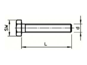 OBO Bettermann SKS 6X30F with nut and washer hexagon screw, 3156524