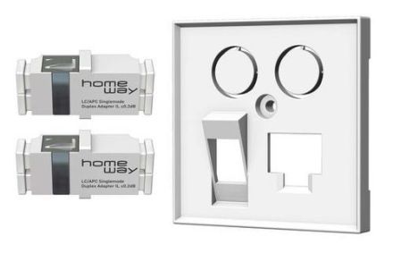 HomeWay 2xLC/APCD-SM coupling + ZP one.fiber vw Fiber Set