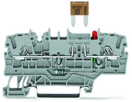 Wago 2002-1981/1000-414 fuse terminal block series 2002