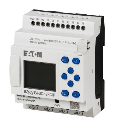 Eaton 197504 EASY-E4-UC-12RC1P easyE4 with display control relay