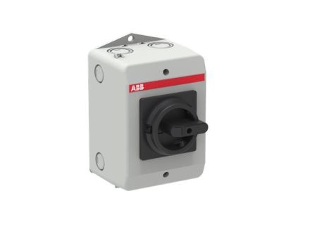 ABB Stotz-Kontakt OTU16B3MS2, switch disconnector in housing 3-pole 16A 690V with black handle, 1SCA132665R1001