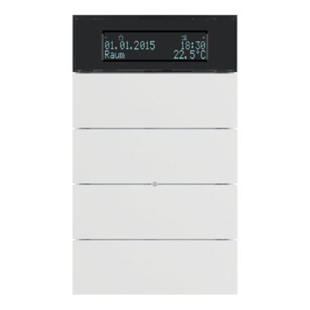 BERKER 75664599 KNX temperature controller B.IQ | 4-way | polar white matt