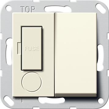 Gira 278501 Fused outlet 13A switchable System 55 Cream white