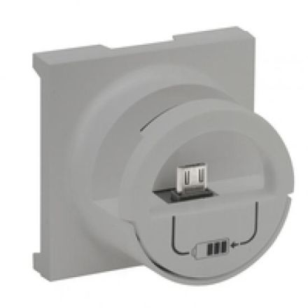 Legrand 864325 Cover Niloe Step Micro-USB aluminium, (Aluminium)