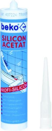 Beko 225 02 sil acetate 310ml white silicone