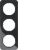 Berker 10132145 frame black, glossy Berker R.1