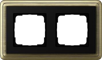 Gira 0212622 2-way cover frame ClassiX bronze-black