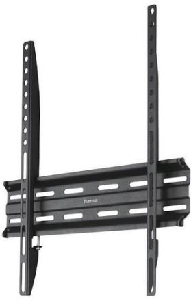 Hama 118104 FIX, 1 star, 400x400, 165 cm (65'), black TV wall mount
