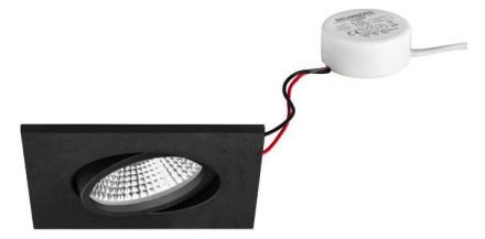 Brumberg 40488183 230V AC 7W 3000K structural LED recessed ceiling spotlight