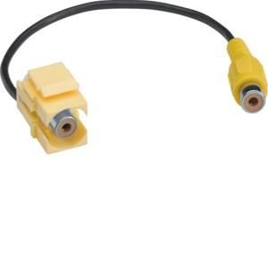 TEHALIT GMKRCAGE RCA female-female yellow 0.2m Keystone insert