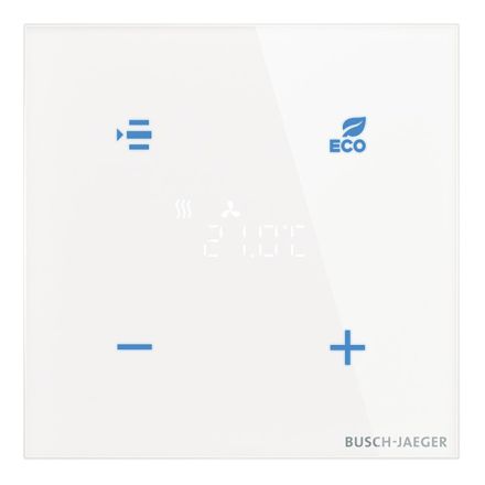 BUSCH-JAEGER TR/U-CG KNX-Touch-RTR Premium tacteo | 4-way | white glass | 86x86 mm
